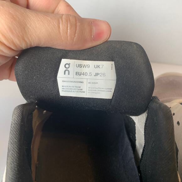 On Running Cloudrunner Women's White Heron Black Running Shoes Size 9 - Picture 8 of 8